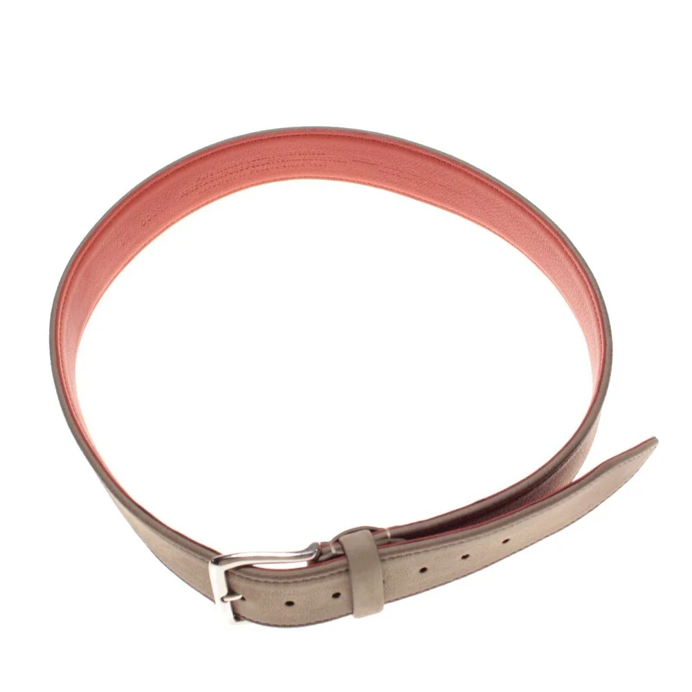 Veneta Cinture NWT Classic Belt Size 80 (32) in Solid Beige Pebbled Leather